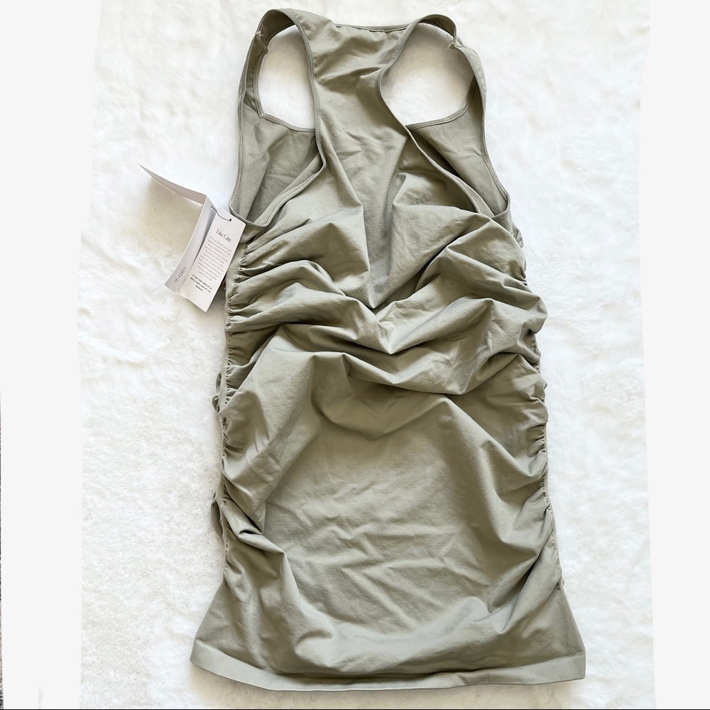 BLANQI NWT Everyday Maternity Racerback Tank Dress In Sage Green Size M/L - Picture 3 of 8